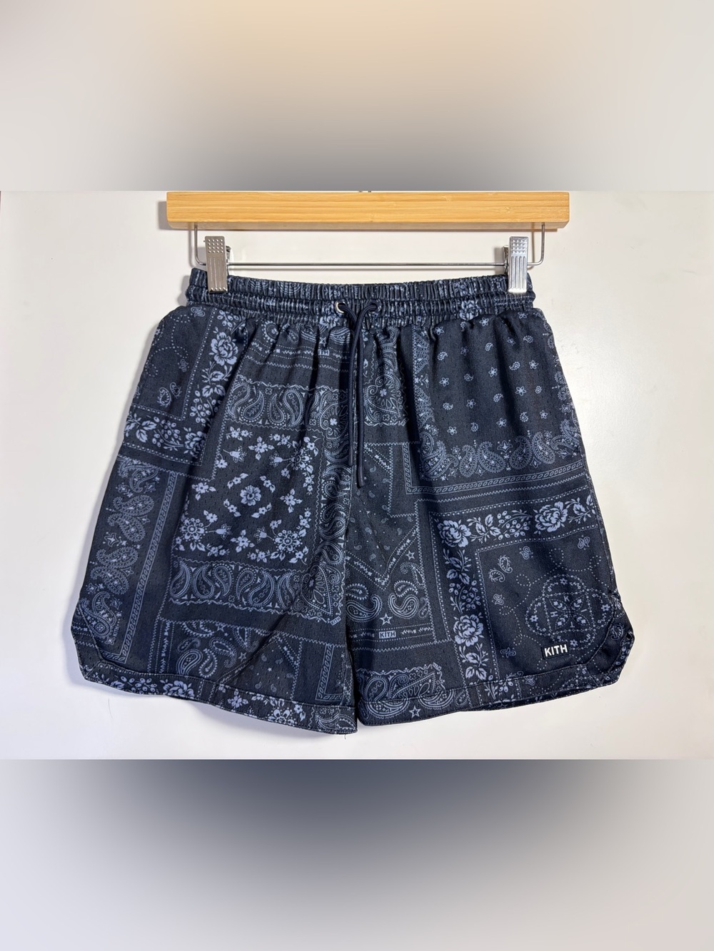 Kith Kids Bandana Mesh Shorts Boys Girls Size L 10-12 Drawstring